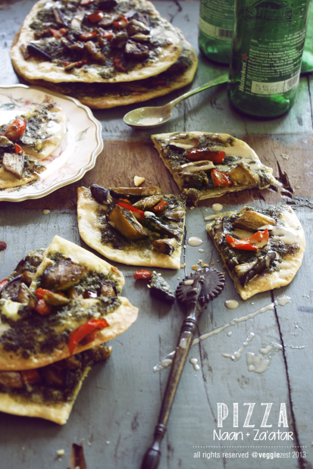 Naan Za'atar Pizza 